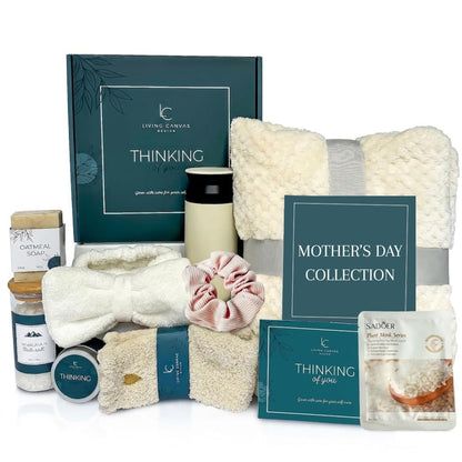 Self Care Gifts for Women 11 Piece, Womens Get Well Gifts for Mom Girlfriend Wife Daughter, Women’S Spa Gifts Baskets with Bath Salts, Oatmeal Soap, Blanket, Encouraging Inspirational Gift Basket