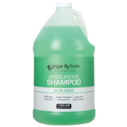 Club & Fitness Moisturizing Shampoo for All Hair Types, 100% Vegan & Cruelty-Free, Aloe Vera Scent, 1 Gallon (128 Fl Oz) Refill